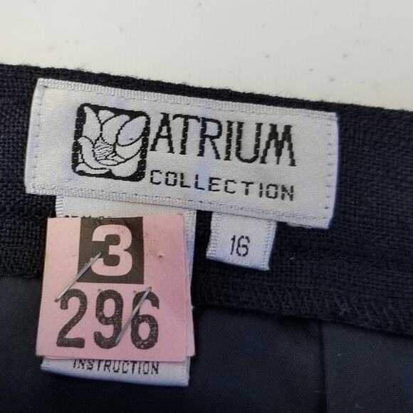 Atrium Collection 2 Piece Jacket & Skirt Black Yellow Excellent! Size 16 - Picture 10 of 11